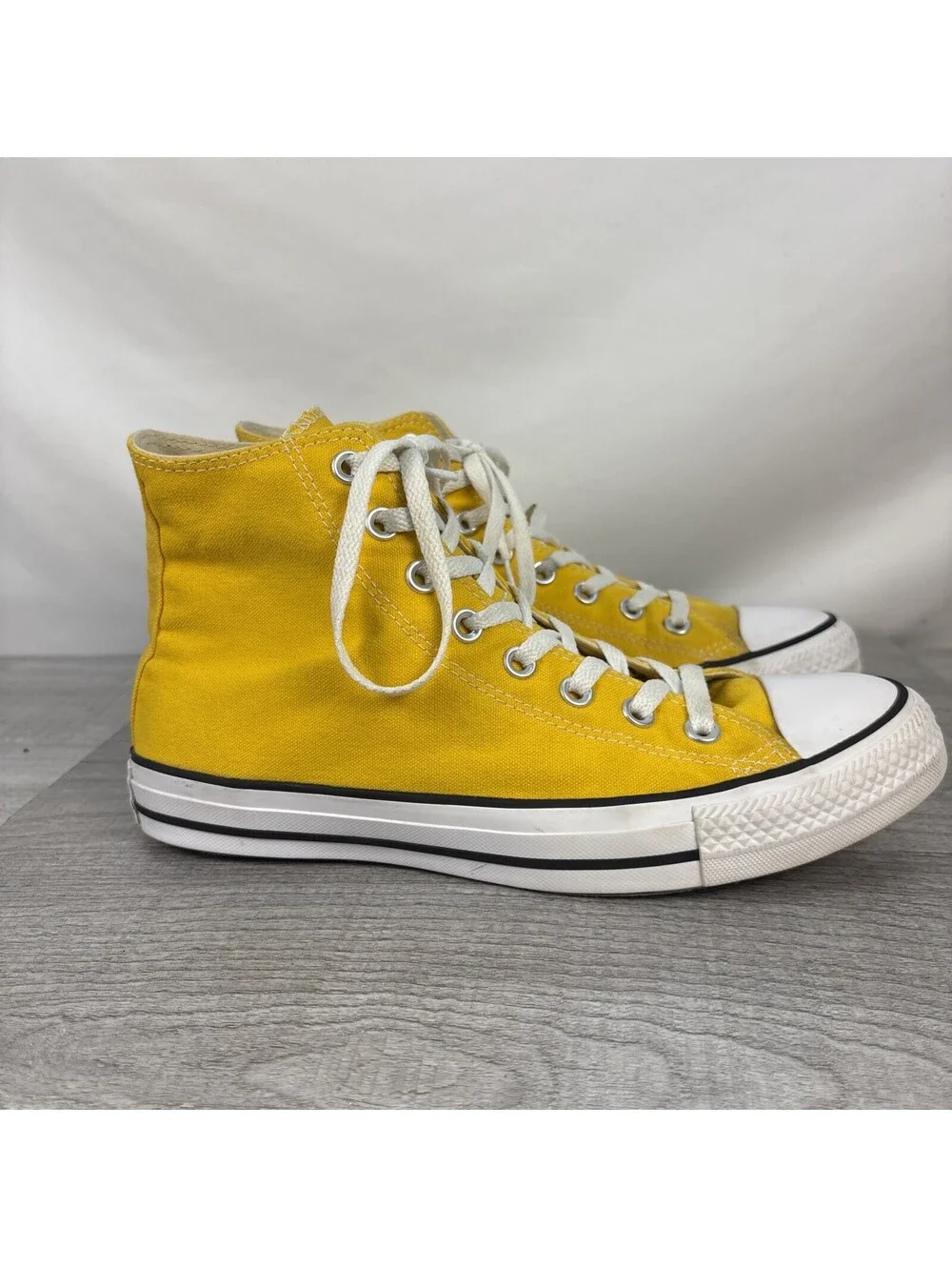 Converse Chuck Taylor Yellow High Tops M8 W10